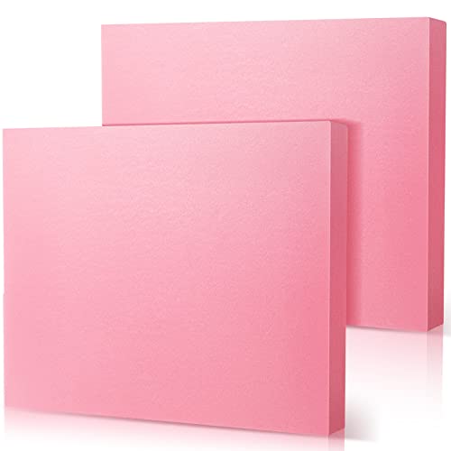 2 Pieces XPS Foam 15' x 12' 2' Thick Polystyrene Rectangles Foam Board Craft for DIY Modeling Art Supplies