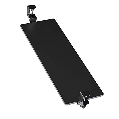 調整可能なキーボードとマウス引き出し、クリップ付きスライド式コンピュータトレイ、人間工学に基づいた高さのキーボード、デスクの省スペース収納ソリューション