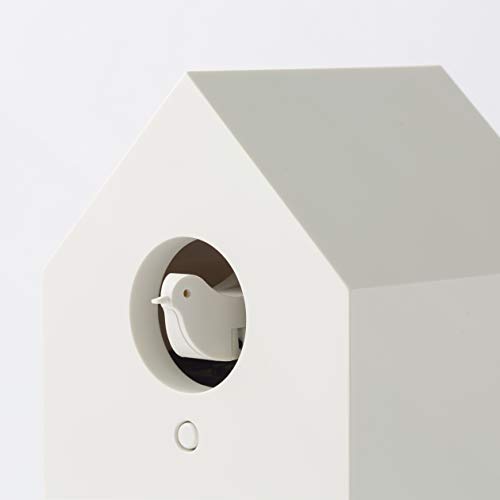 MUJI Minimalist White Cuckoo Clock Medium