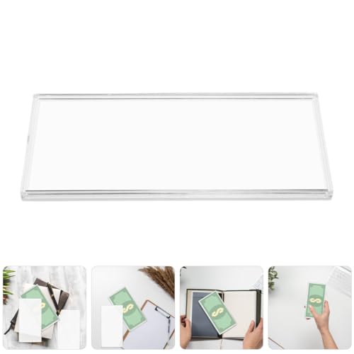 Estuche plástico para billetes 8 piezas transparente miniatura 7
