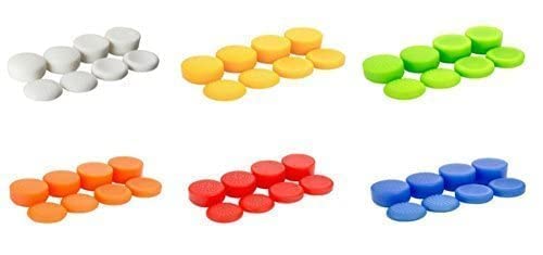 Image of Pack of 8 pcs Analog Controller Gamepad Raised Antislip Thumb Stick Grips Thumbsticks Joystick Cap Cover for PS5, PS4, PS3, Switch Pro, Xbox one, Xbox 360, Wii U, PS2 Controller (Blue)