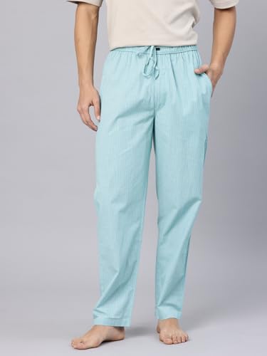 Image of Majestic Man Men's Pure Cotton Small Checks Lounge Pyjama | Comfort Fit | 3 Pockets | Front Zip Closure