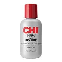 CHI Infra Silk Infusion, Leave-In Reconstructing Treatment To Strengthen & Protect All Hair Types, Alcohol-Free, 2 Oz