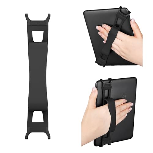 CoBak Hand Strap for 6-7 Kindle/Voyaga/Lenovo/Sony E-Book/Kindle Fire/Kobo/Tablets Convenient for Bedtime Reading High-Elastic Lightweight Soft and Secure Grip Holder Black