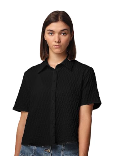 Image of Zilcon Women's Half Sleeve Button Down Women Shirts | Western Tops for Women Stylish | White Shirt for Woman