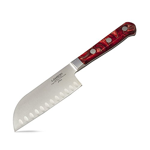 Lamson Fire Forged 5-inch Kullenschliff Santoku Knife