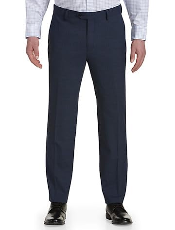 Synrgy by DXL Big and Tall Performance Lange Flat-Front Suit Pants