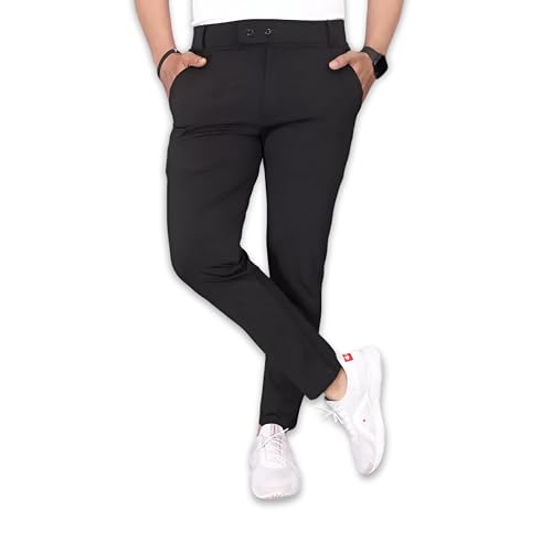 Image of Men's Lycra Blend Comfortable Slim Fit Trousers | Men's Regular Trouser | Men's Trousers for Office | Trouser for Men | Formal Pants for Men
