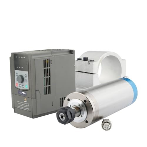 Spindle motor Spindle Motor Kit 2.2kw ER20 Water-Cooled Spindle 4 Bearings + Inverter + 80mm Spindle Clamp Router(2.2kw 380V)