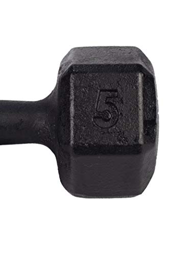 Par Halter Sextavado 5kg Pintado P/Treino E Ginastica