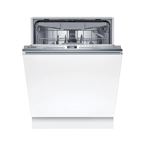 Bosch SBV4HVX14E Serie 4 Vollintegrierter Geschirrspüler, 60 cm, XXL, VarioFlex-Körbe und VarioSchublade, Info Light, Silence Programm, Smart Start, Eco 50 °C für geprüfte Hygieneleistung