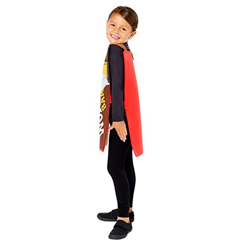 Disfraz Unisex Niños Tabard Wonka Dorado 3-7 Años miniatura 2