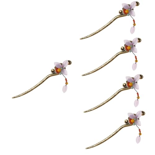 Baguette cheveux pour chignon traditionnel et épingle vintage à pendentif