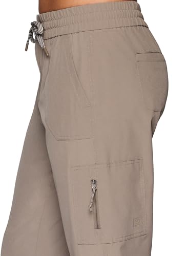 Avalanche Women's Ripstop Pant with UPF 50 Protection Everyday Hiking Ankle Pant with Pockets Quick Drying Pant for Hiking, Golf, Travel Driftwood S