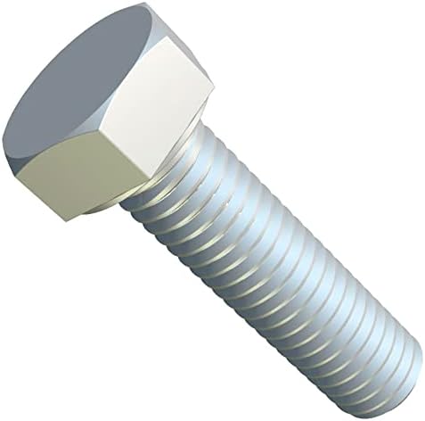 M8x40 Hex Head Bolts Metric Hexagon Bolts, Cap Screws Suitable for Metal Construction Work, Automotive Machinery, DIY Zinc Plated Steel Class 8.8 DIN933 8mm x 40mm Full Threaded (Pack of 10)