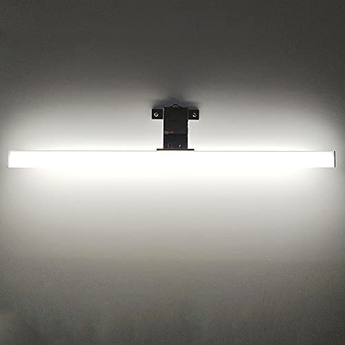 FactorLED Lámpara de Espejo Baño LED 7W, 50cm, IP44 a prueba de agua, Aplique Pared Cromado Luz Blanca Natural 4000K Gran luminosidad (7w - 50cm) Cover