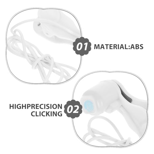 FRCOLOR Automatischer Bildschirmklicker für Telefon mit Kontinuierlichem Dauerklick 2 Stück Weißer Abs USB Simulator für Gaming und Belohnungsaufgaben