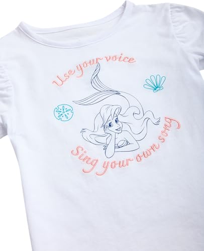Image of Disney Princess Minnie Mouse Toddler Girls Short Sleeve Graphic Tees 4 Pack