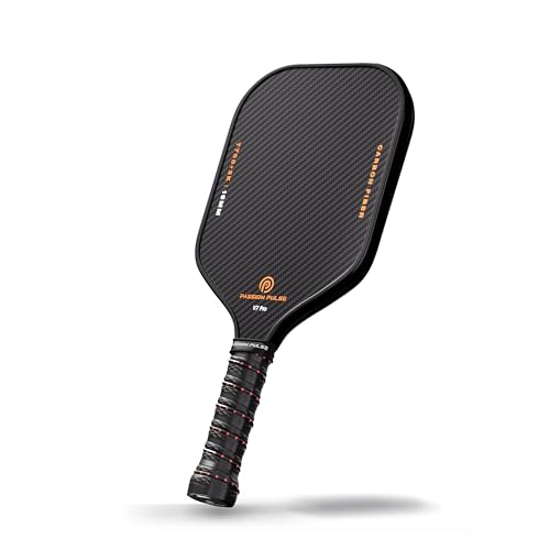 V7 Pro Pickleball Paddle 3K Raw Carbon Fiber 16mm Core Lightweight 8oz Pickle Ball Paddles for All Skill Levels with 3D Grip Large Sweet Spot Black