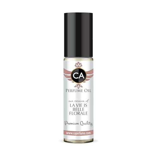 CA Perfume Impression of La Vie Belle Florale for Women Fragrance Oil Floral Fruity Scent Long Lasting Perfumes for Women Travel Size TSA Ready Mini Parfum Body Oil Roll-on 0.33 Fl Oz 10ml