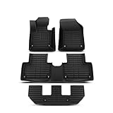 Replacement Parts for 4x Front&Rear Black Floor Mats Liners for Volvo XC90 2016-2025 GAS MHEV