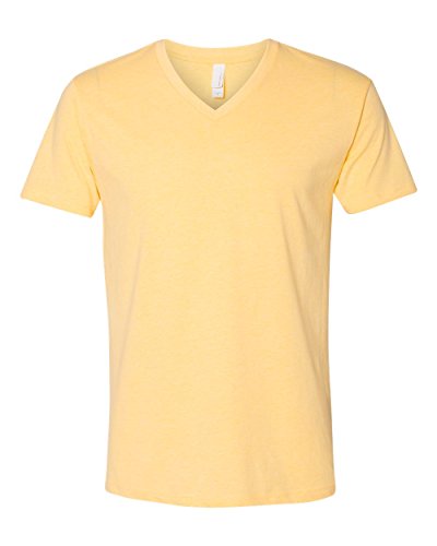 Next Level Apparel Mens Premium CVC V-Neck T-Shirt - 6240, Banana Cream, Large