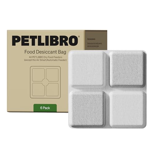 PETLIBRO Pet Food Desiccant Bag 6 Packs Desiccant Bags for Cat Dog Feeder Keep Pet Food Dry and Fresh Suitable PETLIBRO Automatic Cat Feeder Model PLAF005 PLAF006 PLAF103 PLAF203 PLAF301
