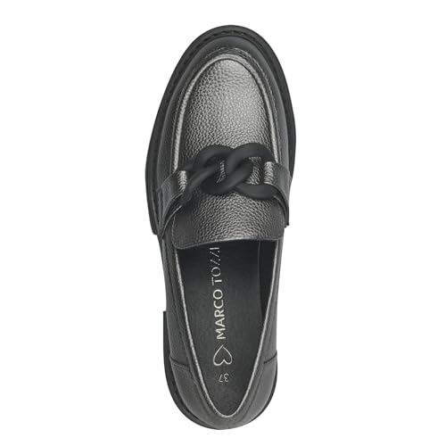 Image of MARCO TOZZI Women's Elegant Vegan Loafer with Heel