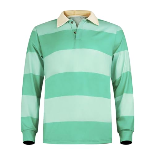 Classic Blues Striped Clues Shirt Mens Steve Green Striped Shirt Adult Halloween Costume L