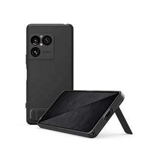 Sony Xperia 1 VIII Phone Case, Stylish Case with Stand, Premium Protection, Precise Cutouts, Slim Profile Design, and Enhanced Grip - Graphite Black