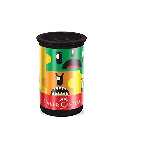 APONTADOR COM DEPÓSITO TUBO MONSTER PUZZLE FABER CASTELL FABER CASTELL