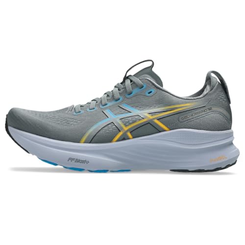 Image of ASICS Men's Gel-Kayano 32 Running Shoes, Steel Grey /Aegean Blue, 10