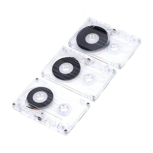 KANGQL Standard Cassette, Standard Tape Player Magnetic Tape Clear Storage Box 45/60/90 Minutes for Speech Music 3Pcs/Set
