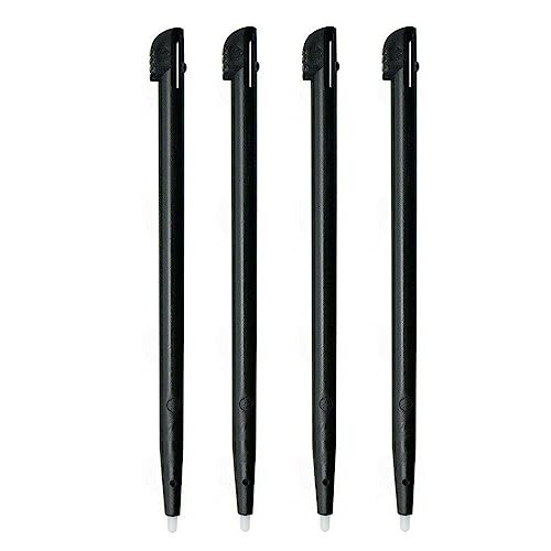 Lot de 4 stylets de rechange pour écran tactile Nintendo DSi XL (NDSi XL) Noir