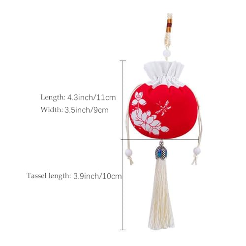 10 bolsas de sachet chinas de brocado con cordón miniatura 2