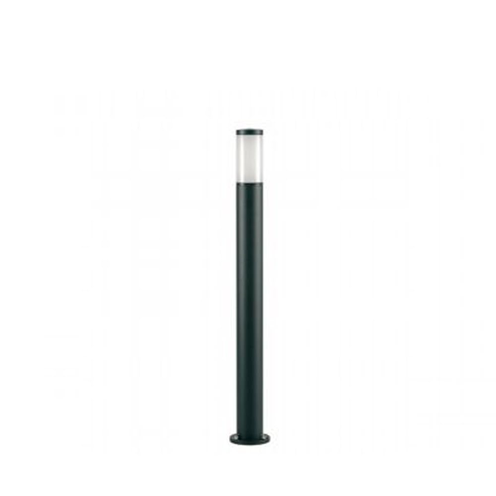 Lampioncino da esterno palo tondo da giardino 100 cm nero