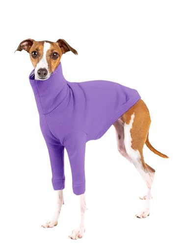 Dog Fleece Sweater Turtleneck Long Sleeve Pullover Sweatshirt Warm Puppy Clothes for Small Medium Dogs