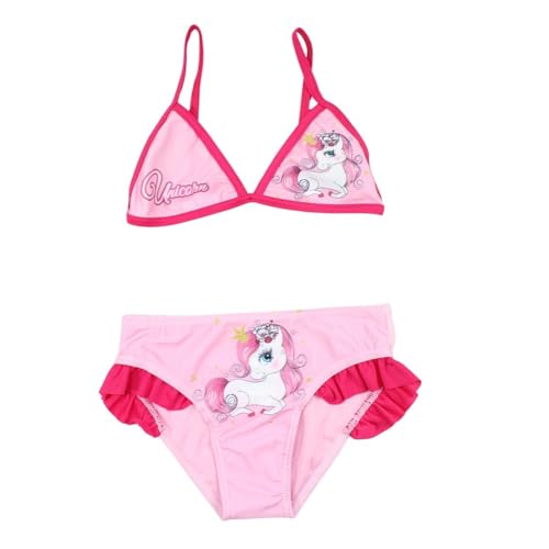 Disney Maillot de Bain Unicorn Juego de Camisa para Nadar, Fucsia, 4 años para Niñas