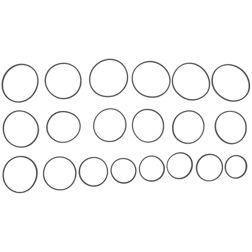 MOLUCKFU Lot de 20 Courroies en Caoutchouc 15 MM Carrées Pliées 110-145 MM pour Magnétophone à Cassettes Lecteur DVD et Magnétoscope Courroies D’Entretien Flexibles et Résistantes pour