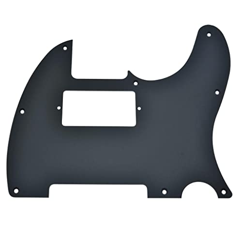 KAISH Matte Aluminum Tele Humbucker Style Pickguard Metal Anodized TL Pick Guard Scratch Plate for American/Mexican Telecaster Matte Black