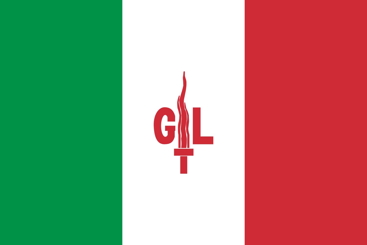 Drapeau Giustizia e Liberta grand format pour pavoisement historique