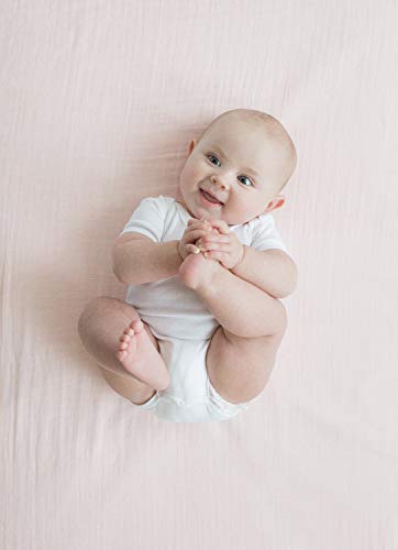 Image of Amazing Baby Cotton Muslin Swaddle Blankets, Set of 3, Pink Springfield