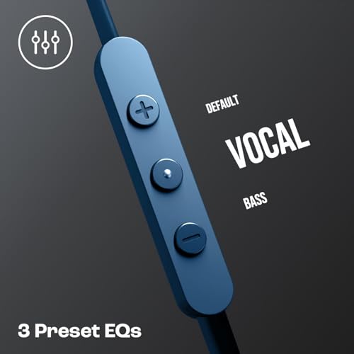 Image of Tune 310 C USB Type C Wired Earphone with Mic Comaptible with J B L Tune 310C Noise Isolation, Hi-Res, Pure Bass Sound, EQ Presets Control Compatible with All Other Android USB C Devices - (Blue)