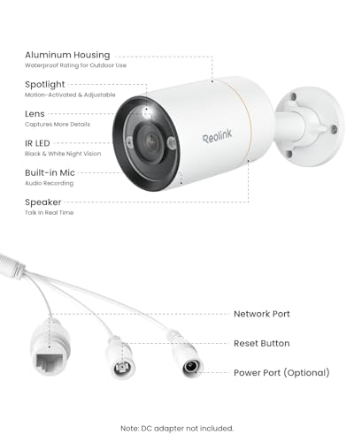 REOLINK RLC-1212A 12MP Bullet Outdoor PoE Camera for Home Security - image 8