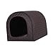 MotiveTech Insulated Pet Shelter for Small and Medium Pets 3-7kg, Black