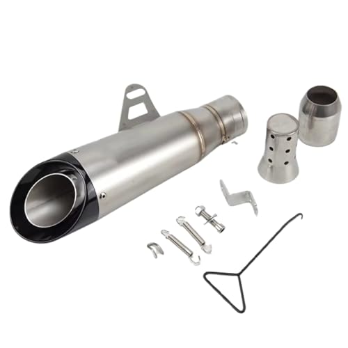 Silencieux moto 51mm avec DB killer en inox brossé compatible avec Z800 et ER6N