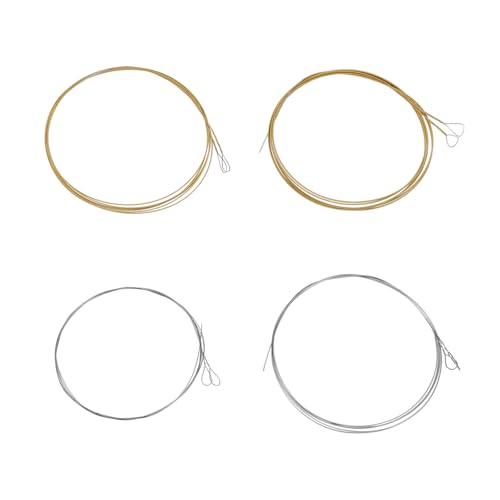 SG Store 2 Sätze Mandolinensaiten (.010-.034) mit Loop End M101 Saitenlänge 29,5 Zoll Edelstahl Plattiert Bronze Silber Und Gloden