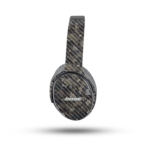 Image of MightySkins Carbon Fiber Skin Compatible with Bose QuietComfort 35 II Headphones - Camo Dots | Protective, Durable Textured Carbon Fiber Finish | Easy to Apply, Remove, and Change Style