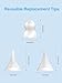 Nasal Aspirator Replacement Tips 6 Pcs, Food-Grade Silicone, Ultra-Soft Baby Nose Sucker Replacement Parts Compatible with GROWNSY, Watolt, LittleTora, HEYVALUE, Cocobela, X-Bosak