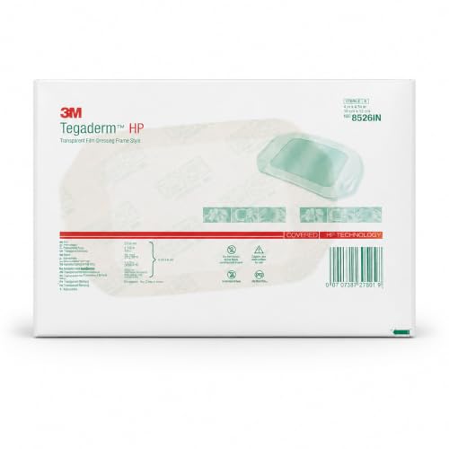 Image of 2026 New and Improved Tegadem 8526 IN Transparent Film Dressing 10cm x 12cm Waterproof & Sterile (Pack of 10)